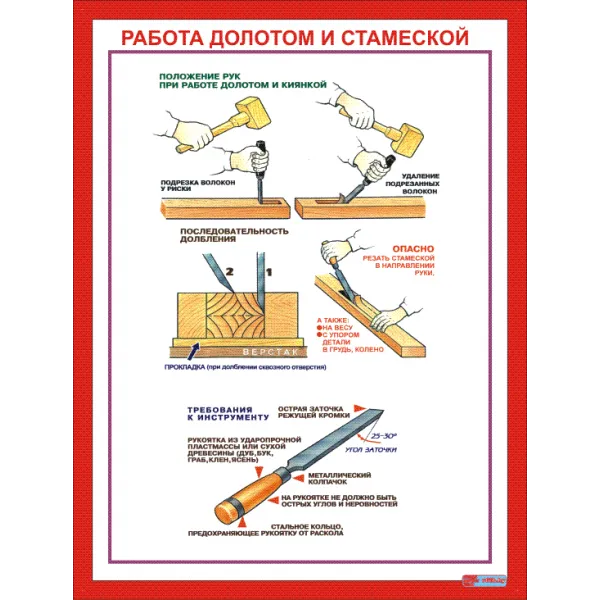 02.02 Работа долотом и стамеской купить в Минске и Беларуси