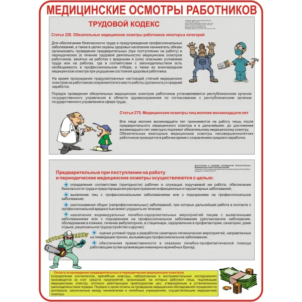 14.05 Стенды Организация охраны труда в строительстве купить в Минске и Беларуси