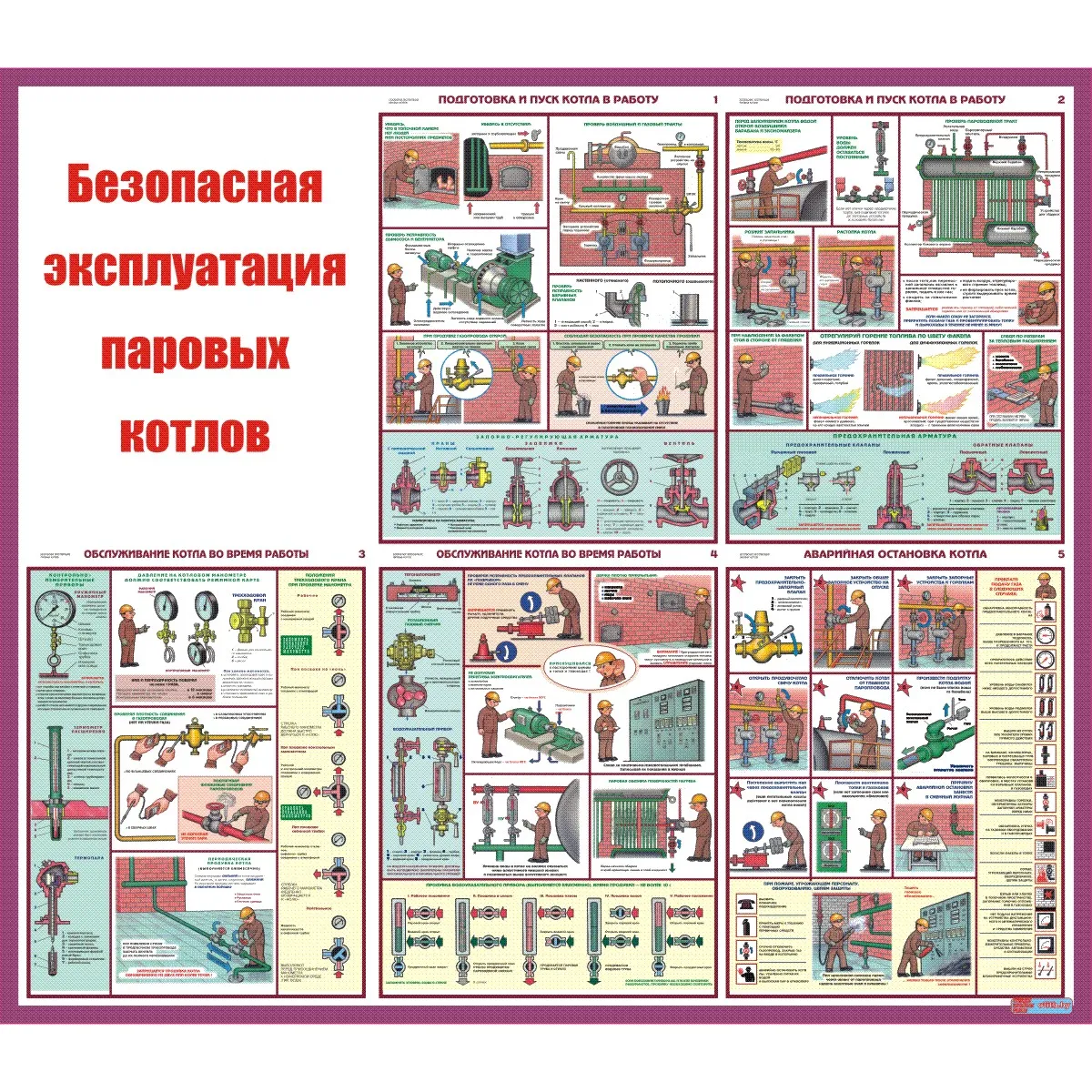 Стенд Безопасная эксплуатация паровых котлов