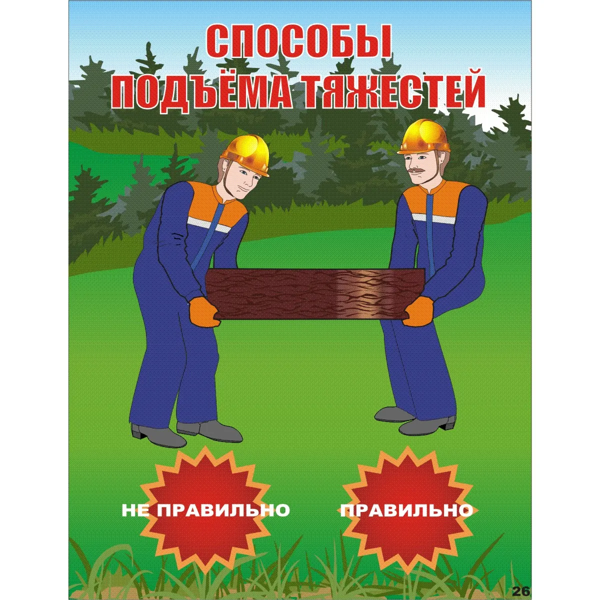 Плакаты Техника безопасности на лесосечных работах